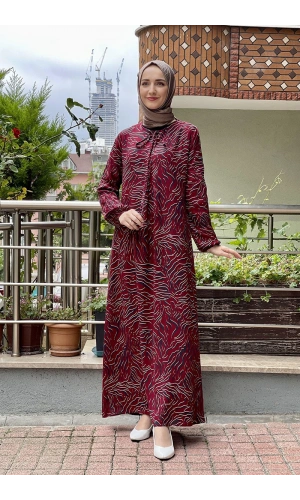 Moda Çizgi Tesettür Elbise