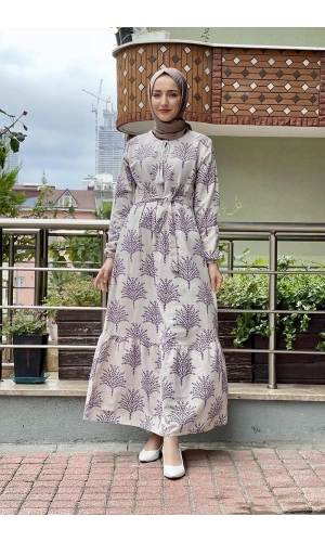 Moda Çizgi Tesettür Elbise