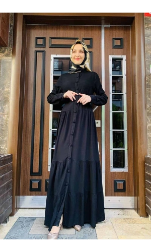 Moda Çizgi Tesettür Elbise