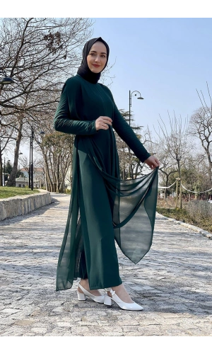 Moda Çizgi Tesettür Elbise