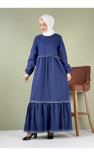 Moda Çizgi Tesettür Elbise