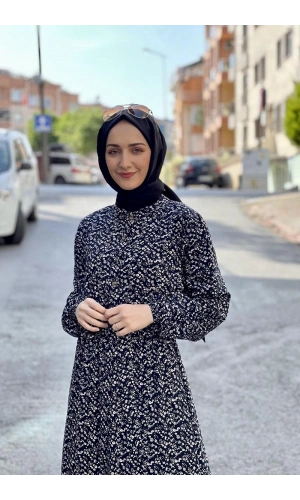 Moda Çizgi Tesettür Elbise