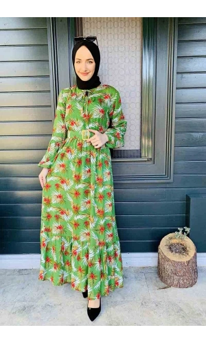 Moda Çizgi Tesettür Elbise