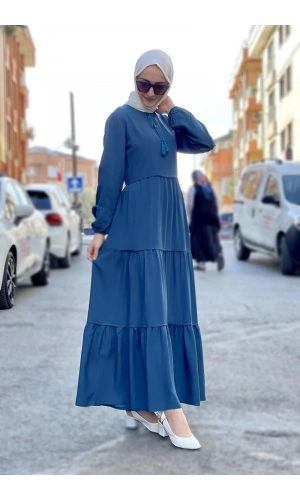 Moda Çizgi Tesettür Elbise