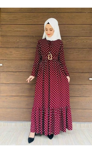 Moda Çizgi Tesettür Elbise