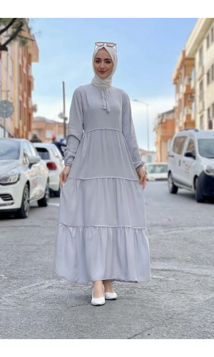 Moda Çizgi Tesettür Elbise
