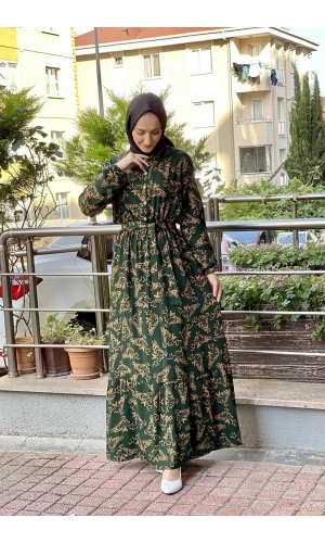 Moda Çizgi Tesettür Elbise