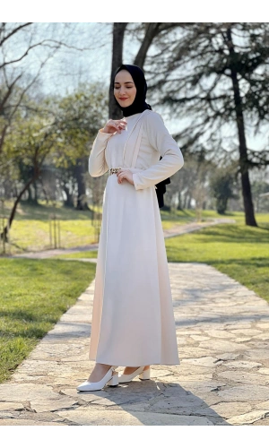 Moda Çizgi Tesettür Elbise