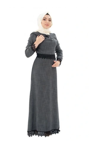 Moda Çizgi Tesettür Elbise