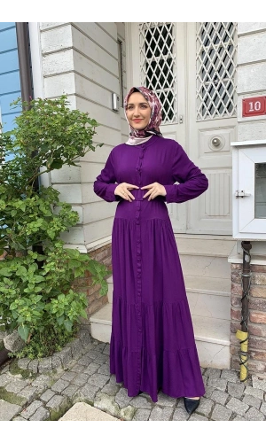 Moda Çizgi Tesettür Elbise