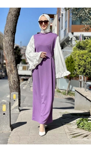 Moda Çizgi Tesettür Elbise