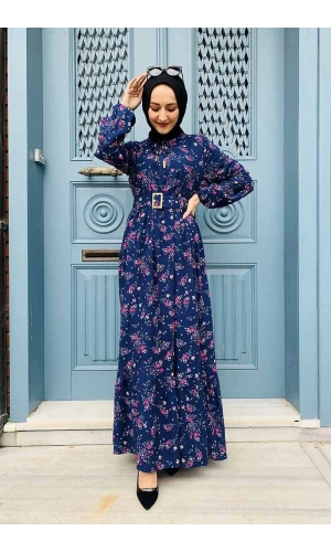 Moda Çizgi Tesettür Elbise