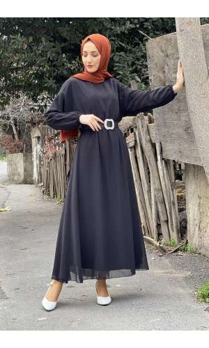 Moda Çizgi Tesettür Elbise