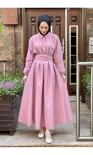 Moda Çizgi Tesettür Elbise