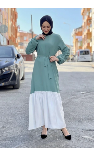 Moda Çizgi Tesettür Elbise