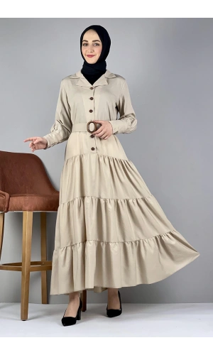 Moda Çizgi Tesettür Elbise