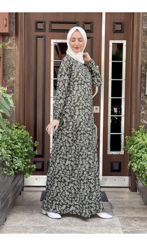 Moda Çizgi Tesettür Elbise