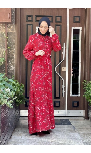 Moda Çizgi Tesettür Elbise