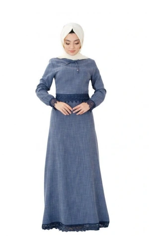 Moda Çizgi Tesettür Elbise