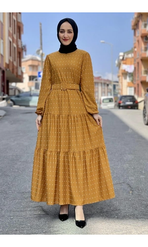 Moda Çizgi Tesettür Elbise
