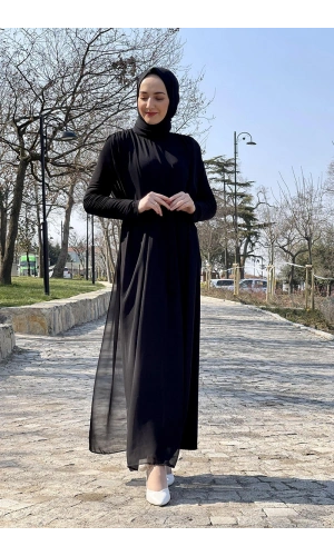 Moda Çizgi Tesettür Elbise