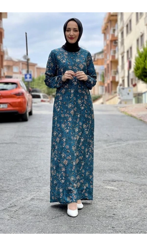 Moda Çizgi Tesettür Elbise