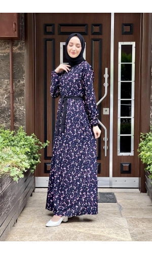 Moda Çizgi Tesettür Elbise