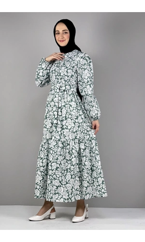 Moda Çizgi Tesettür Elbise