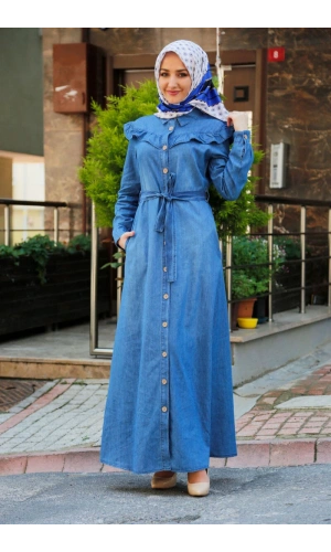 Moda Çizgi Tesettür Elbise