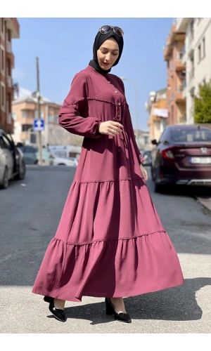 Moda Çizgi Tesettür Elbise