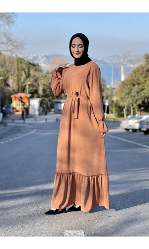 Moda Çizgi Tesettür Elbise