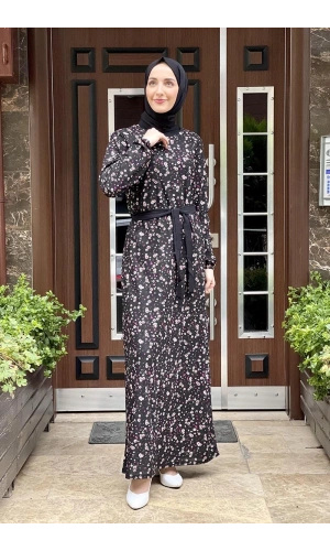 Moda Çizgi Tesettür Elbise