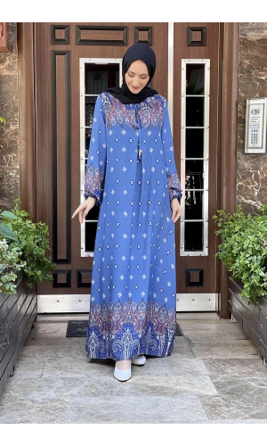 Moda Çizgi Tesettür Elbise