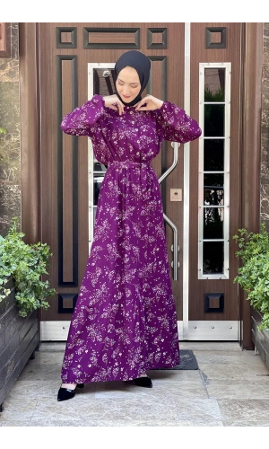 Moda Çizgi Tesettür Elbise