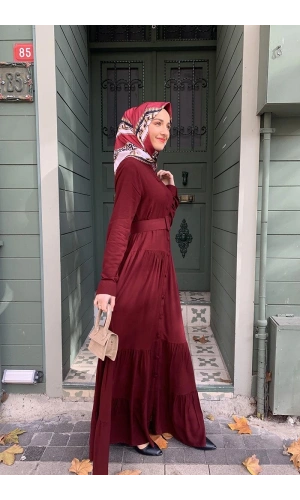 Moda Çizgi Tesettür Elbise