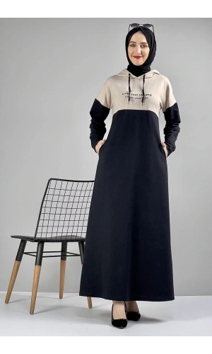 Moda Çizgi Tesettür Elbise