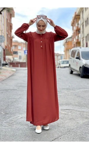 Moda Çizgi Tesettür Elbise