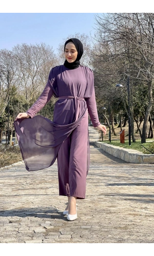 Moda Çizgi Tesettür Elbise