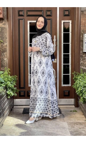 Moda Çizgi Tesettür Elbise