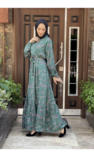 Moda Çizgi Tesettür Elbise