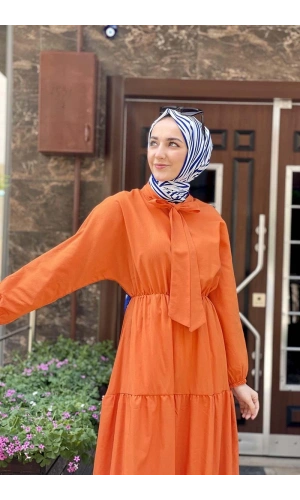 Moda Çizgi Tesettür Elbise