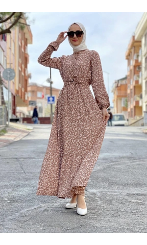 Moda Çizgi Tesettür Elbise