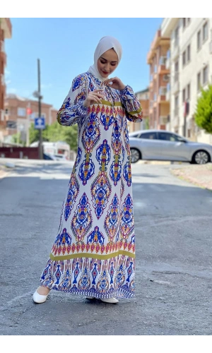 Moda Çizgi Tesettür Elbise