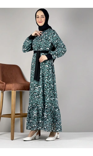 Moda Çizgi Tesettür Elbise