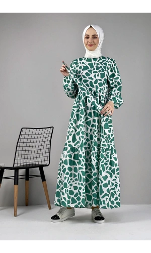 Moda Çizgi Tesettür Elbise