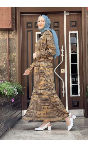Moda Çizgi Tesettür Elbise