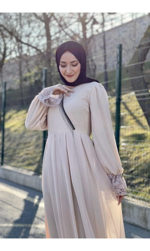 Moda Çizgi Tesettür Elbise