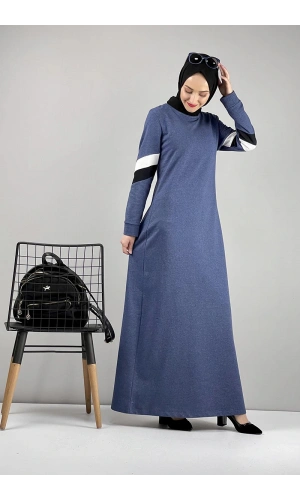 Moda Çizgi Tesettür Elbise