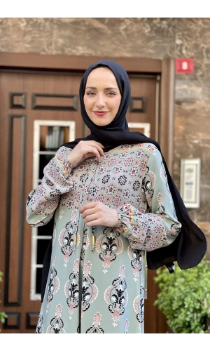 Moda Çizgi Tesettür Elbise