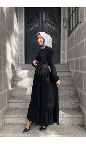 Moda Çizgi Tesettür Elbise